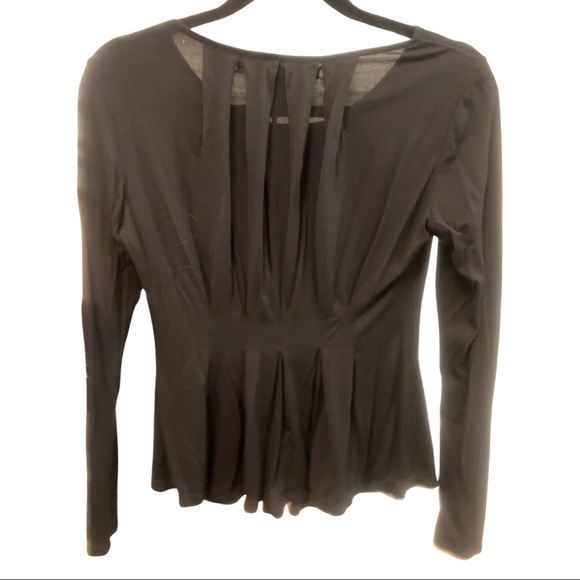 Max Studio black pleated top Small - Picture 4 of 4